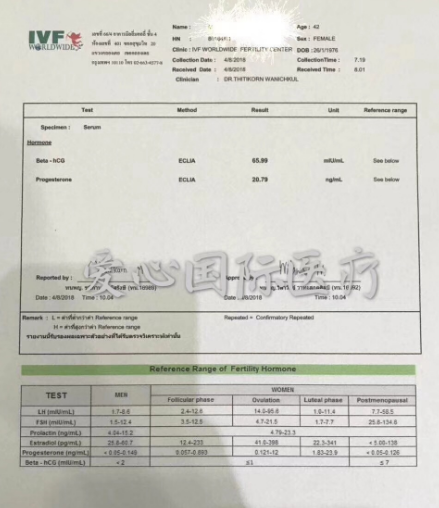 【泰国试管婴儿生男孩】卵巢功能衰退+甲状腺异常，选择泰国试管怀孕成功